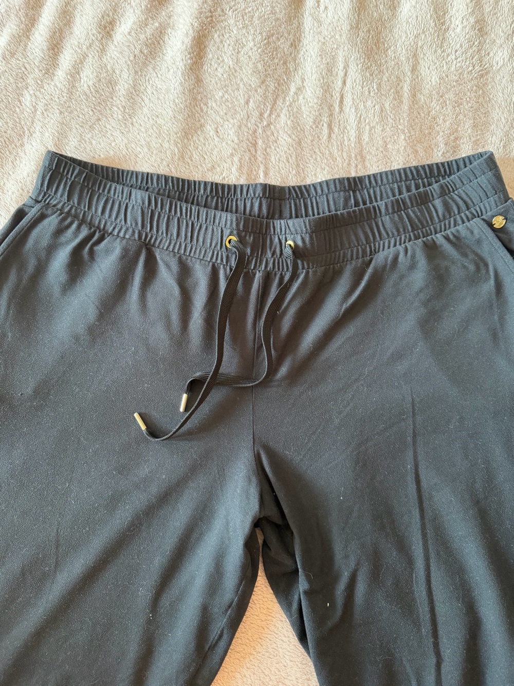 Lilly Pulitzer Black Drawstring Jogger Pants